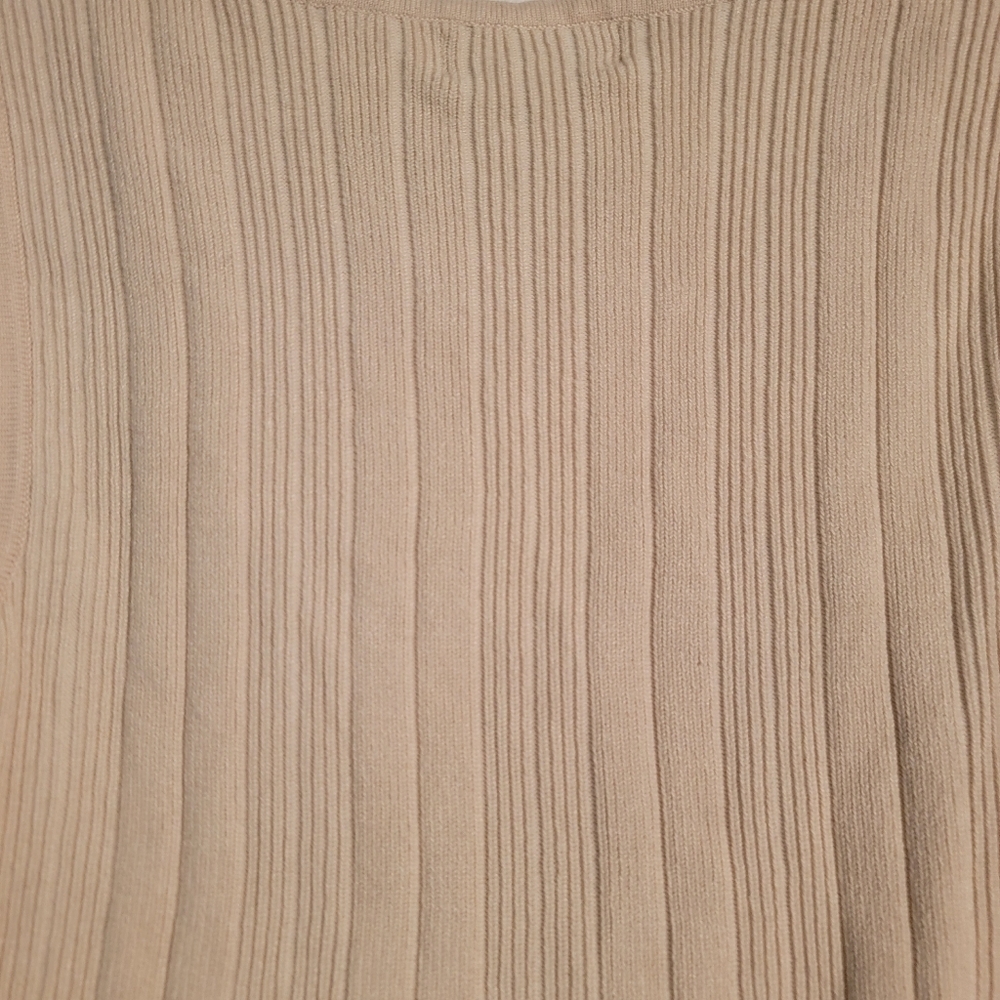 Bagatelle Cream Ribbed Top - Picture 6 of 8